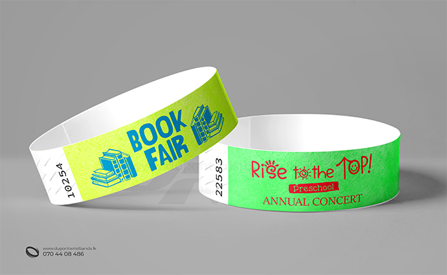 custom printed paper hand bands designing